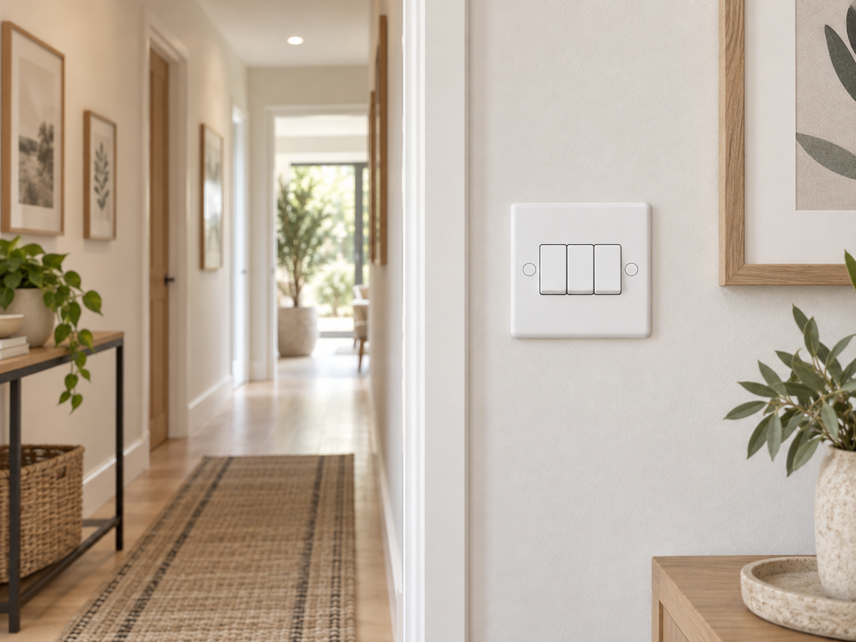 Studio 3 Gang Treble 10a Light Switch - ST03W
