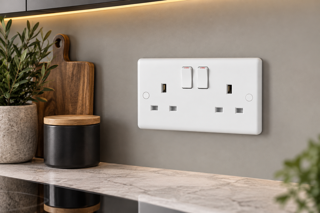 Studio Double 2 Gang 13a Socket ST07W
